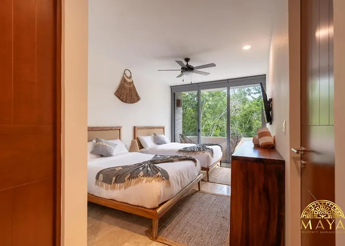 Nhoa 208c Lux 1br Jungle View In Aldea Zama Hébergement de vacances Tulum